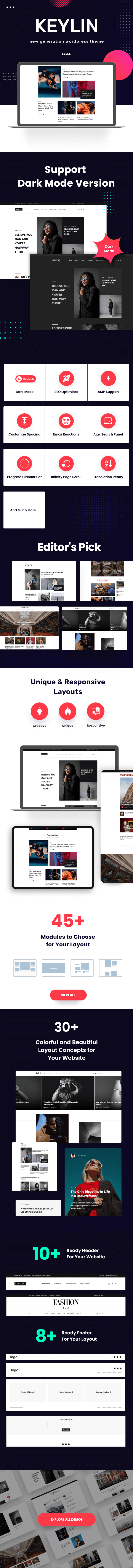 Keylin - wordpress杂志和博客主题