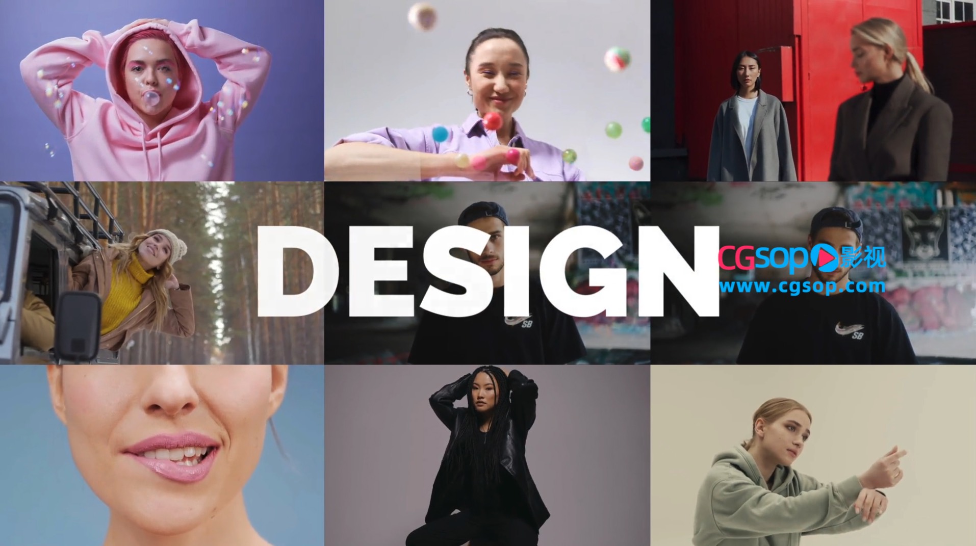 移动拼贴的多图影像内容