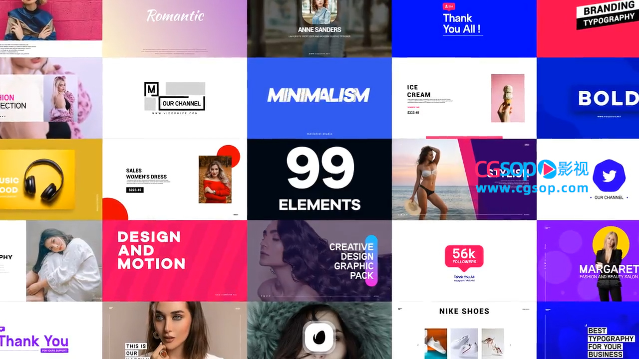 图形动画设计包和转场动画包