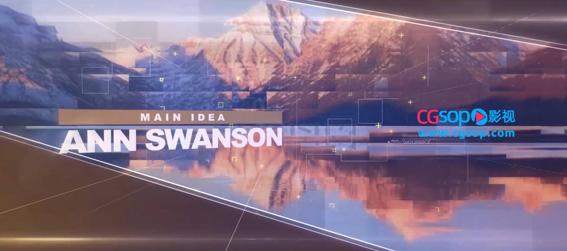 三维视差像素移动拼贴展示图片科技企业宣传片头