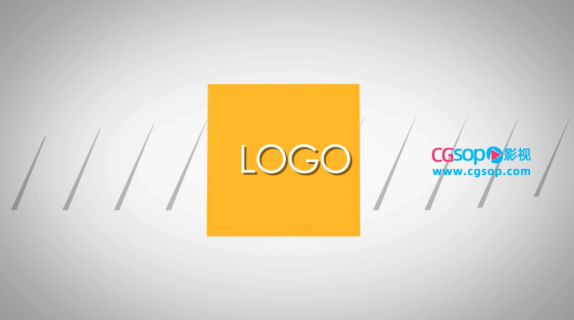 创意栏目包装片头片尾logo落版AE模版