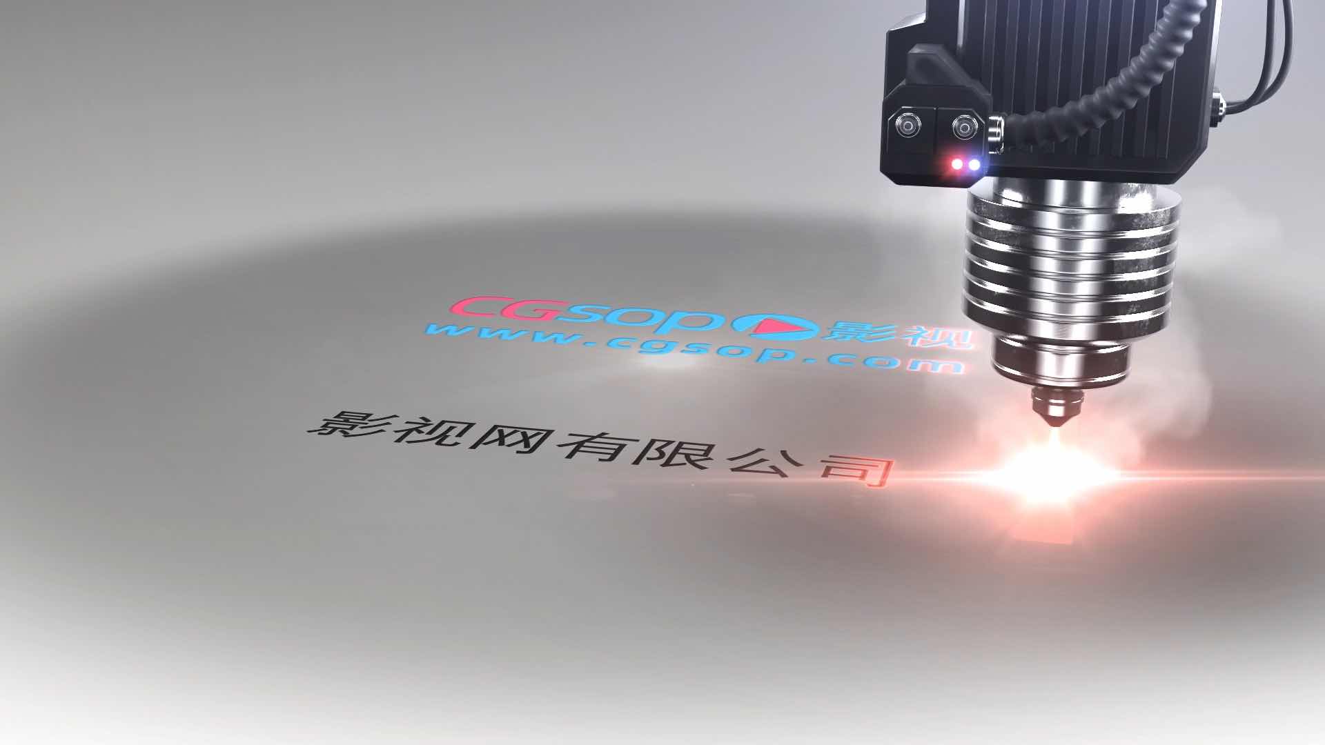 logo工业激光片头AE模板