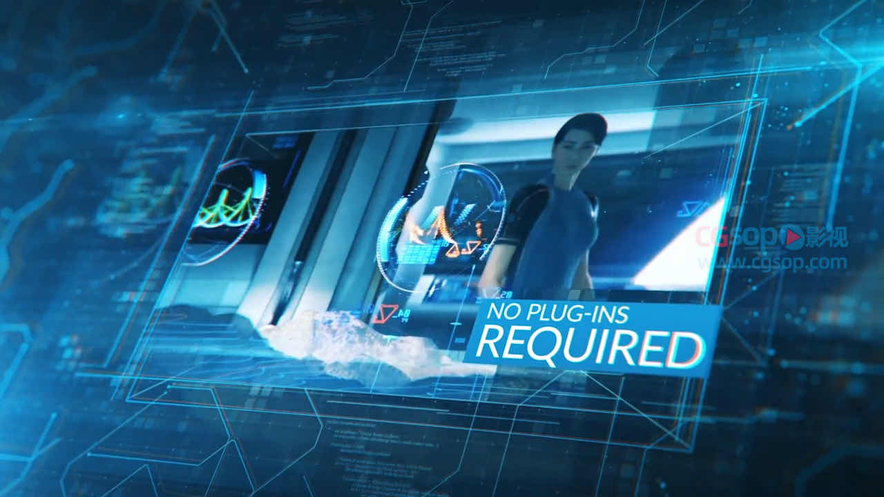 科技数据展示系统数字图片展示