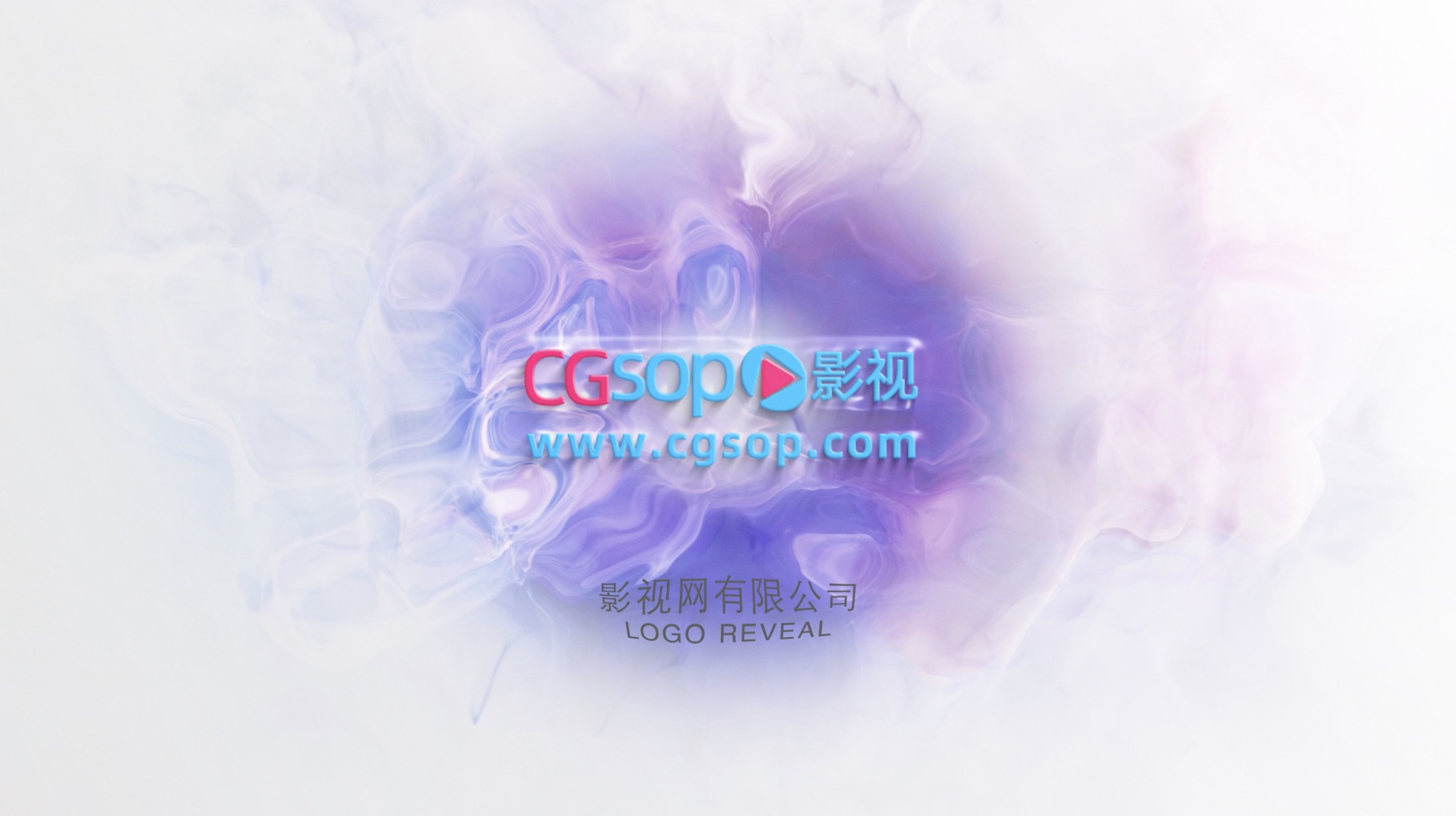 logo水波纹片头AE模板