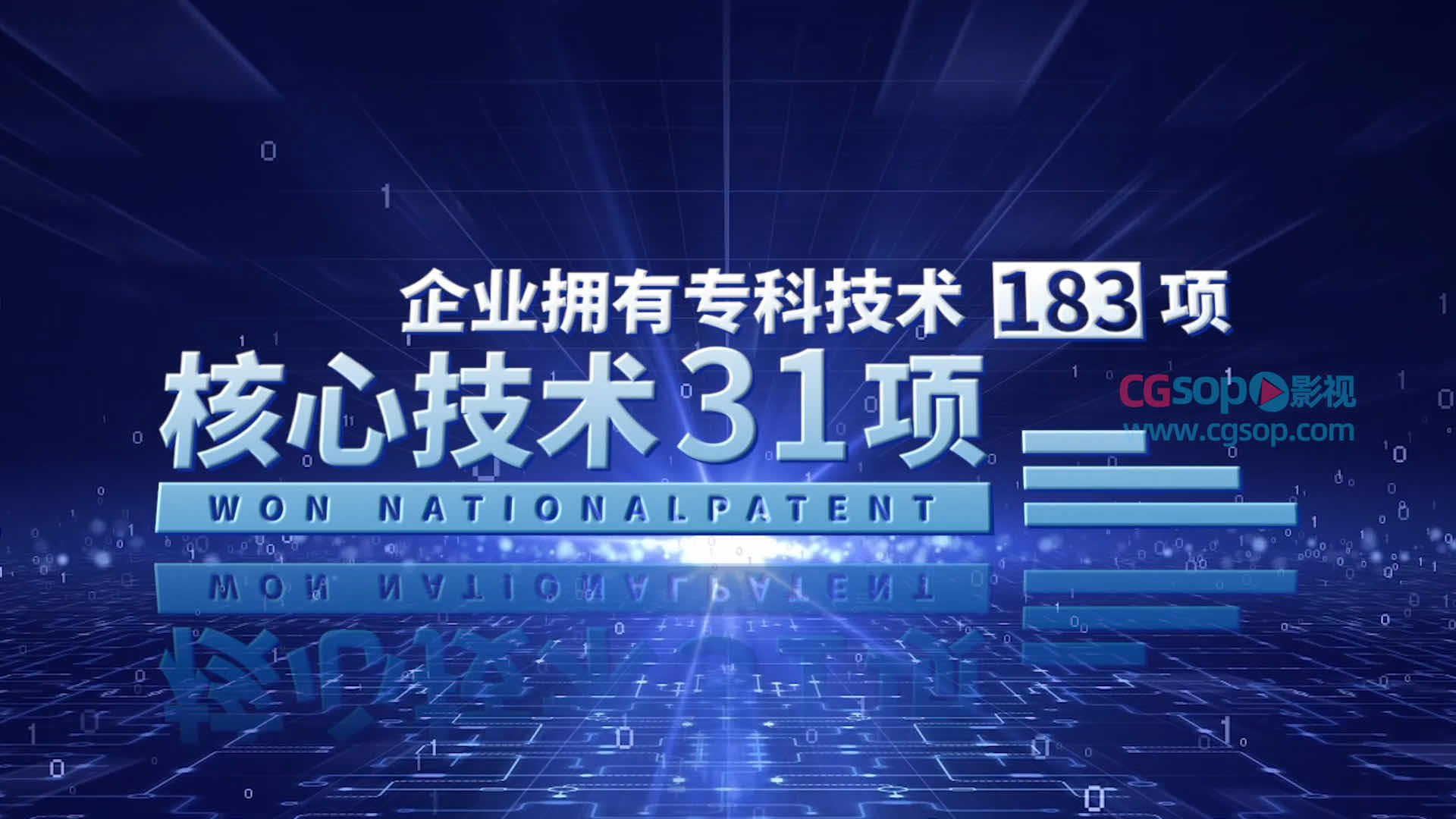 公司专利技术核心优势企业宣传PR模板