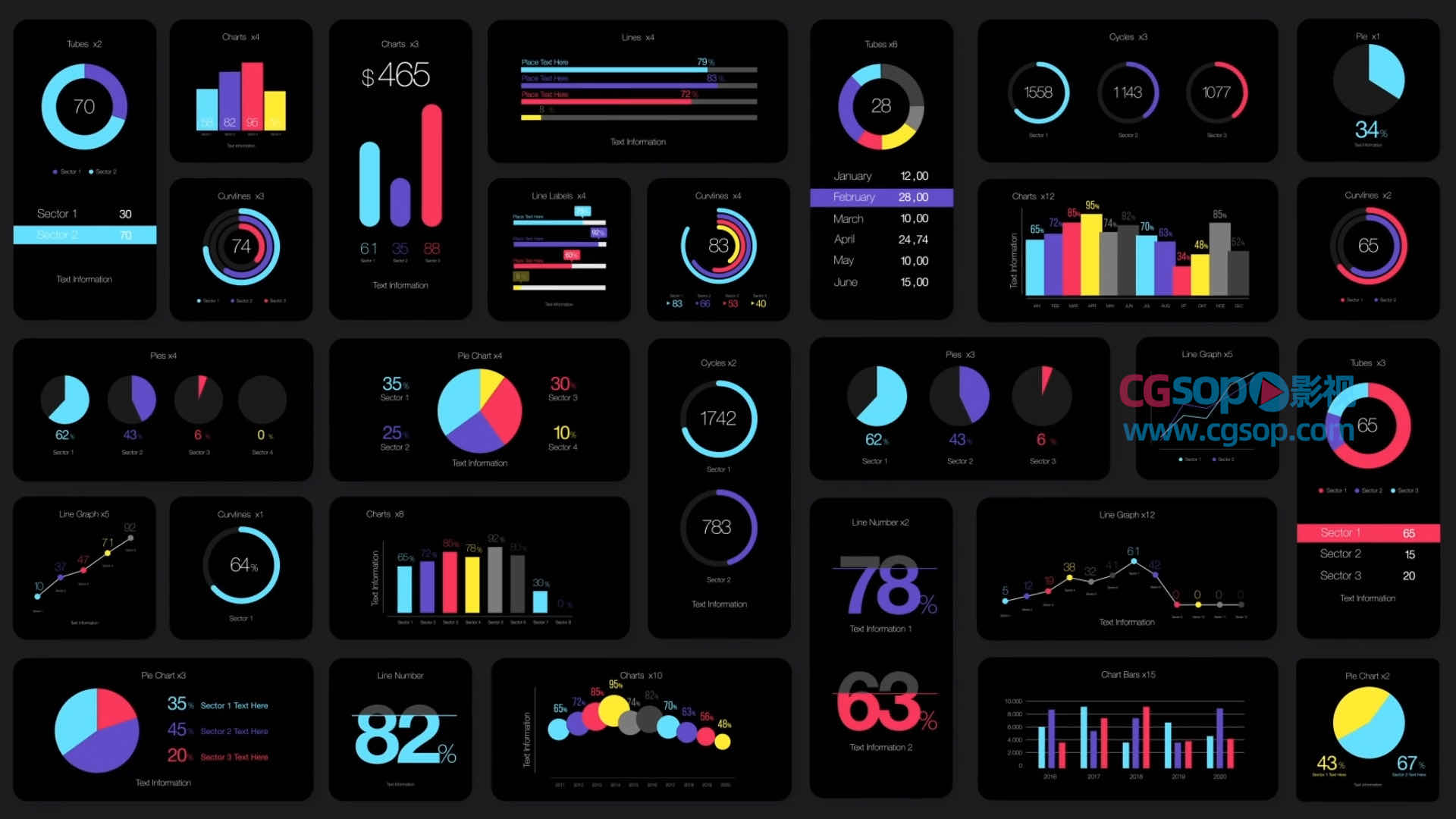 HUD Dashboard Infographics