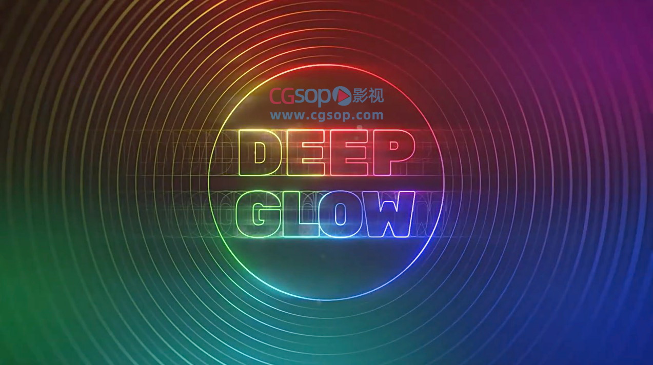 中文汉化版-漂亮真实高级辉光发光特效AE插件 Deep Glow v1.5.7 Win