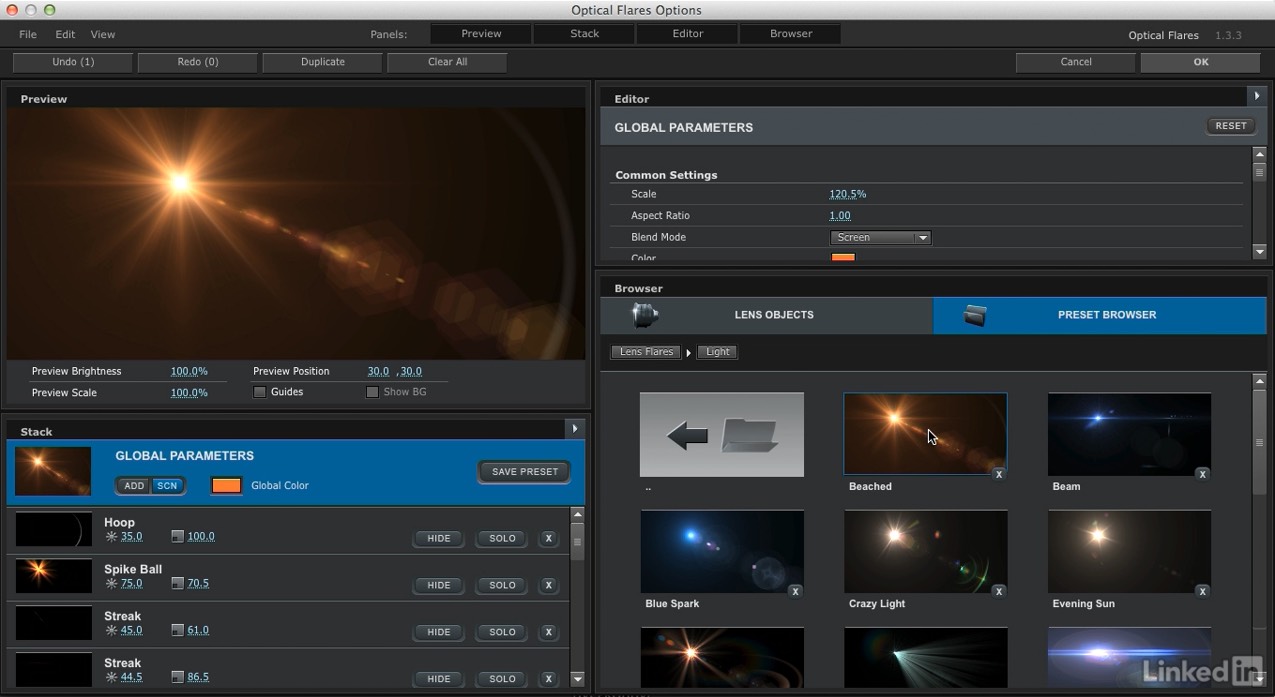 AE教程-学习使用镜头光晕Optical Flares插件制作视觉特效 (英文字幕) Learning Optical Flares