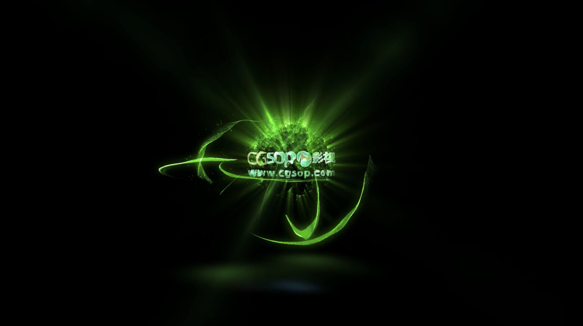 logo震撼光线片头AE模板