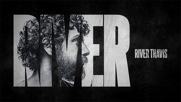 grunge笔触绘画人物照片标题和电影片尾字幕创意标志介绍