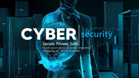 全球技术介绍网络安全主题片头-AE模板