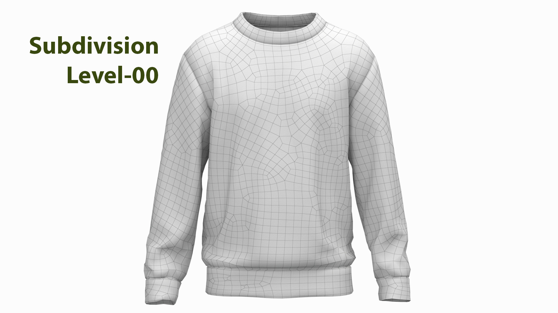 男士运动衫Lowpoly模型