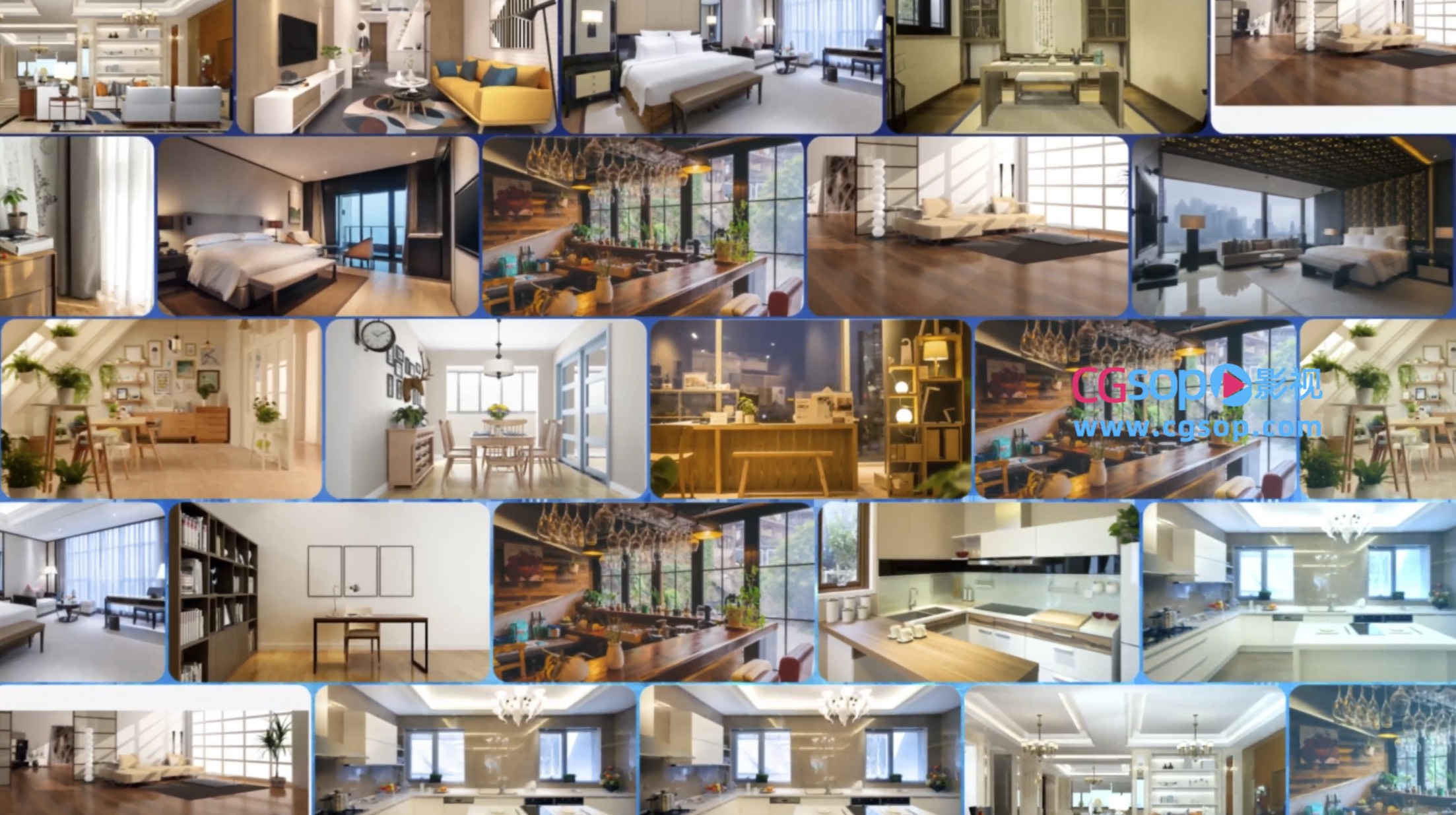 照片墙多画面图片展示模板