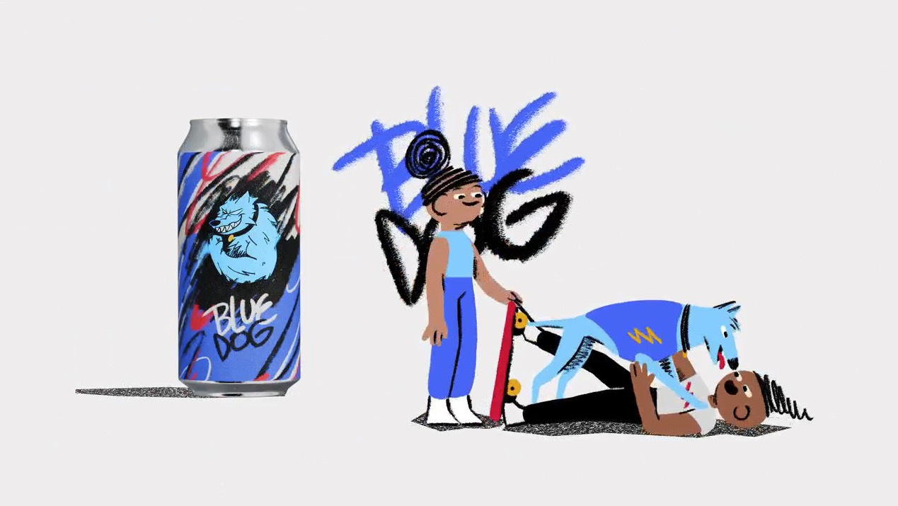 BLUE DOG精酿啤酒2d动画创意广告