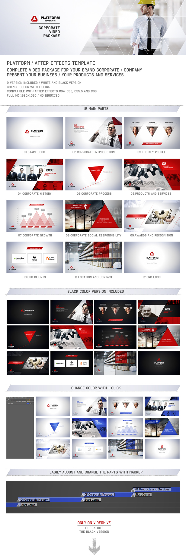 企业公司项目介绍宣传视频套装