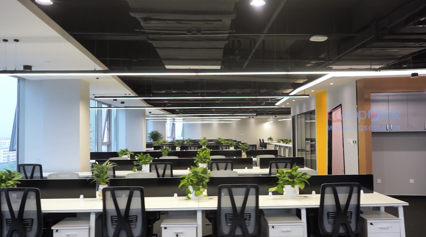 实拍职场办公区新职场工作环境