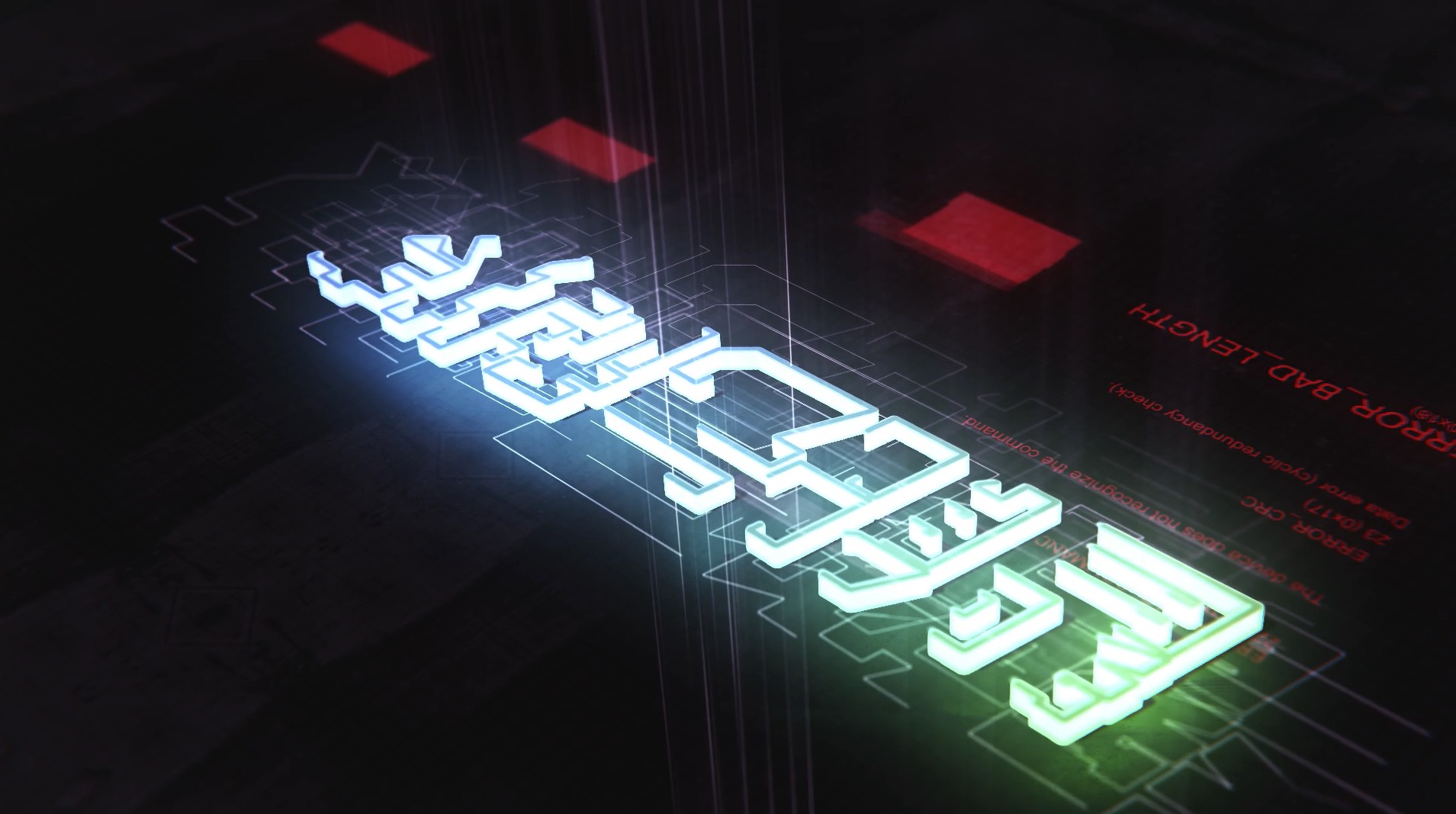 赛博朋克描边轮廓发光logo动画AE模板