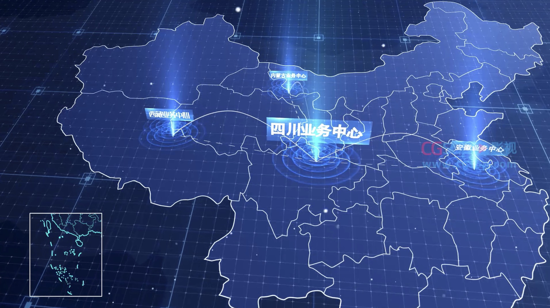 企业投资业务图文展示AE模板