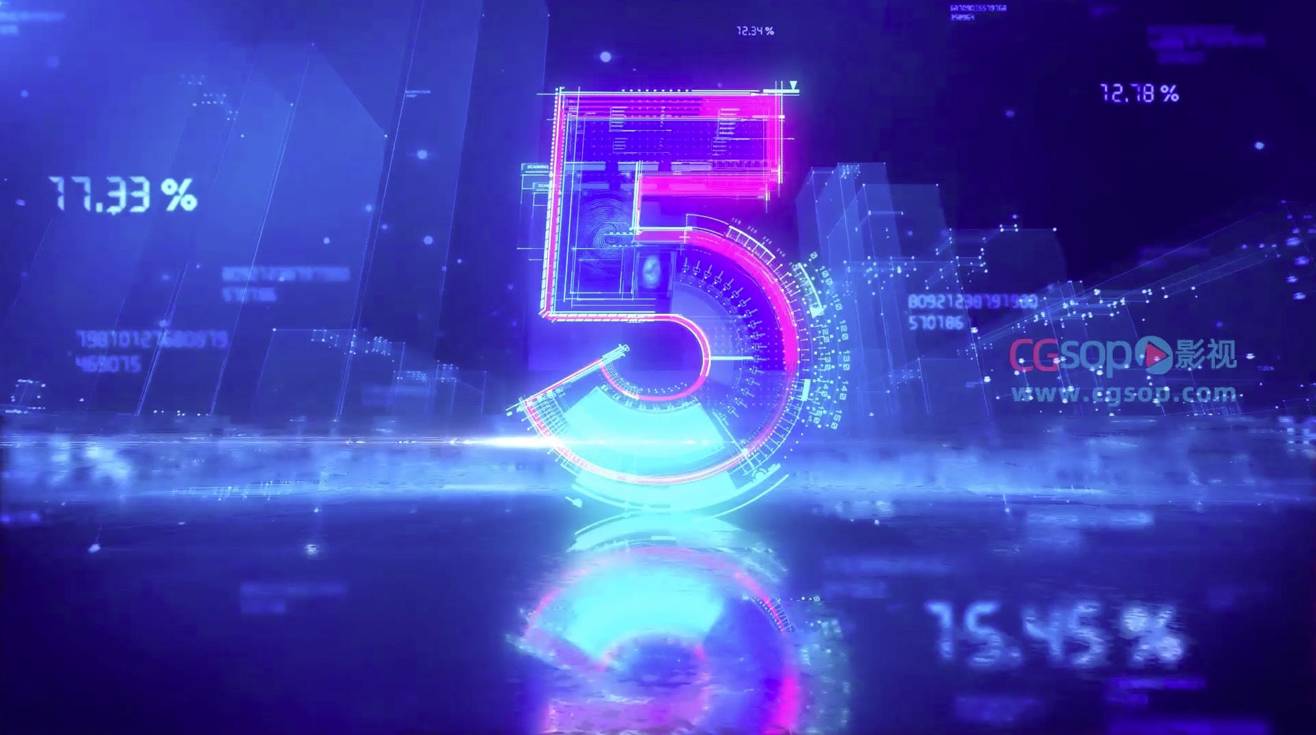 震撼大气年会倒计时AE模板