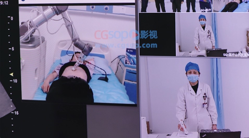 医院5G远程医疗医生护士机械臂