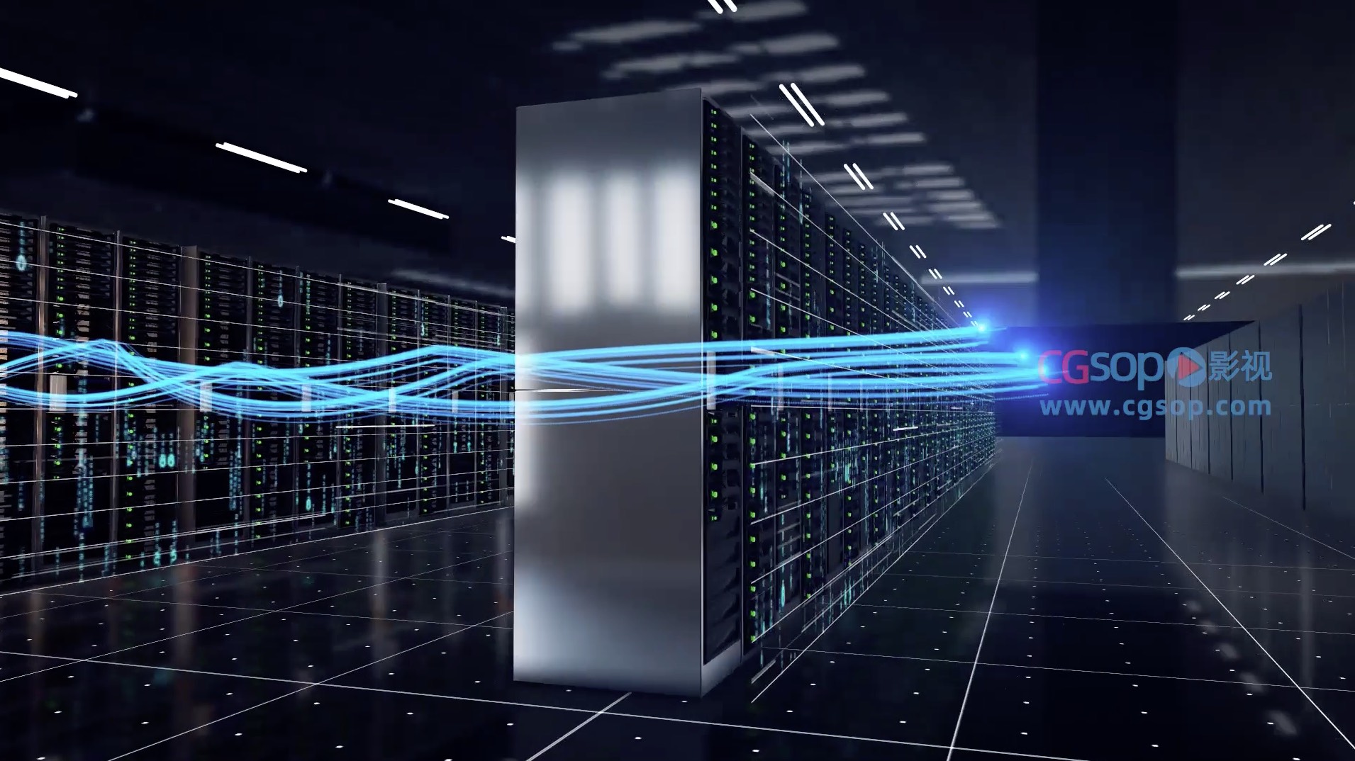 科技数据交换服务器机房AE模板