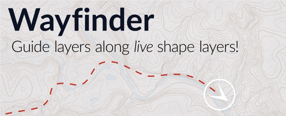AE脚本-图层路径跟踪动画 Wayfinder v1.2.1