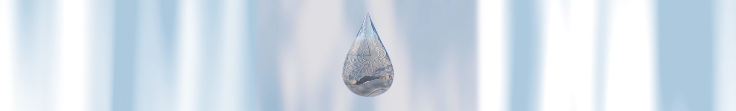 大屏开场昆仑水滴正面落下穿过转场