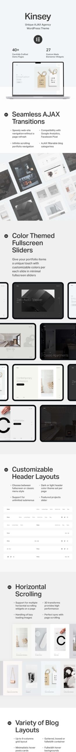 Kinsey - AJAX Agency wordpress主题