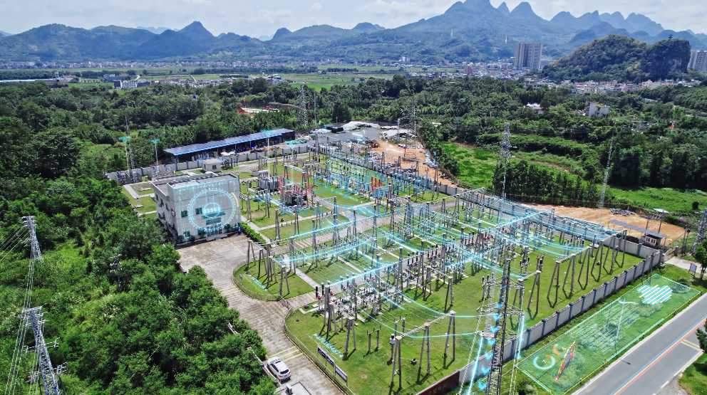 智慧电网大数据光伏变电站