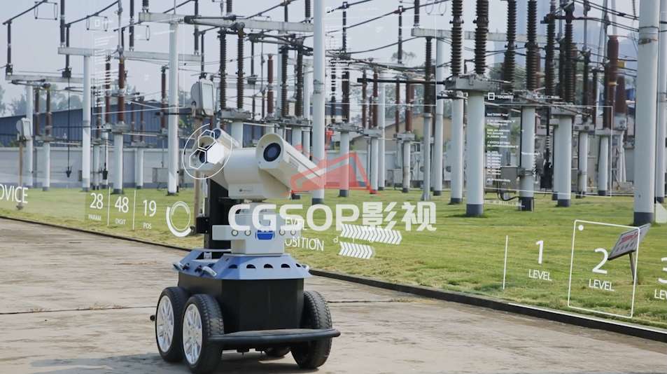 机器人巡查电网变电站国家电网新能源