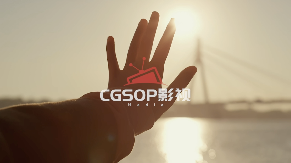 美好手指阳光丁达尔光折现