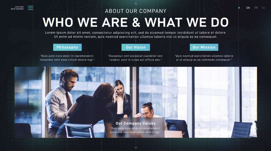 黑色品质感现代企业宣传