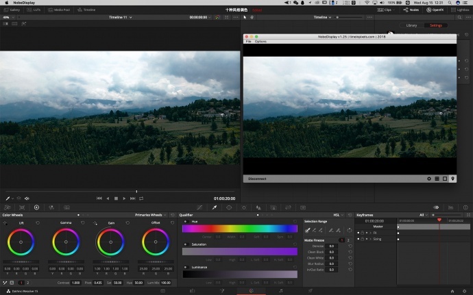 DaVinci Resolve达芬奇独立视频窗口预览外挂显示上屏插件 NobeDisplay 1.40 Mac版