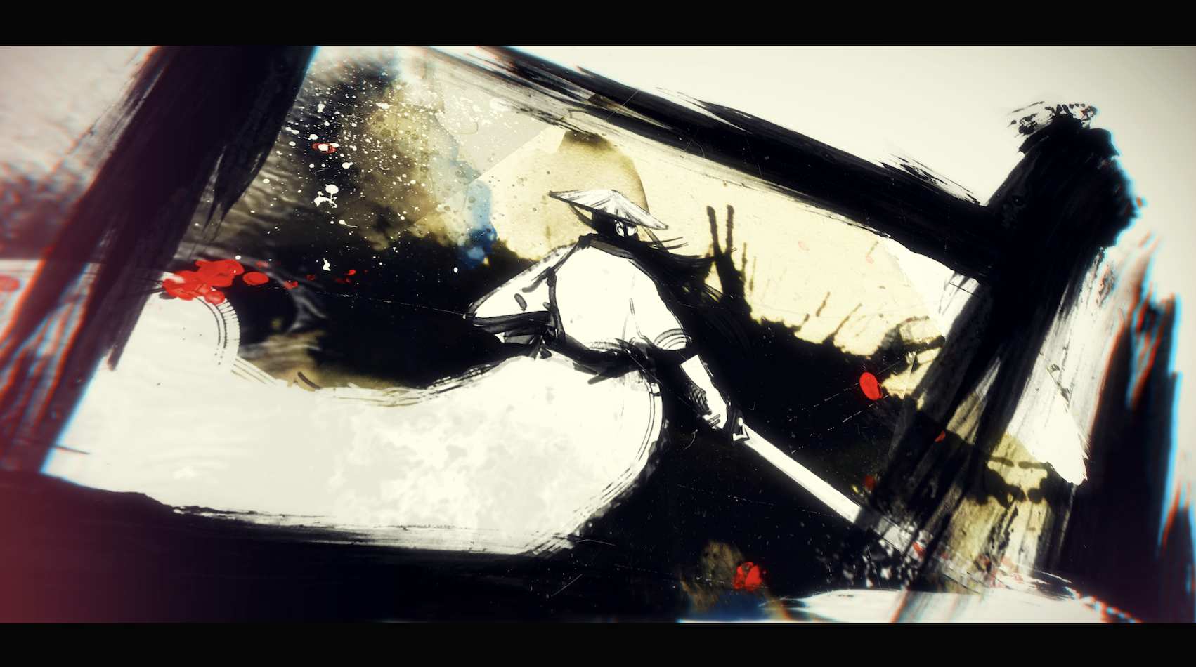 武侠个性化油画风格粒子光效AE模板