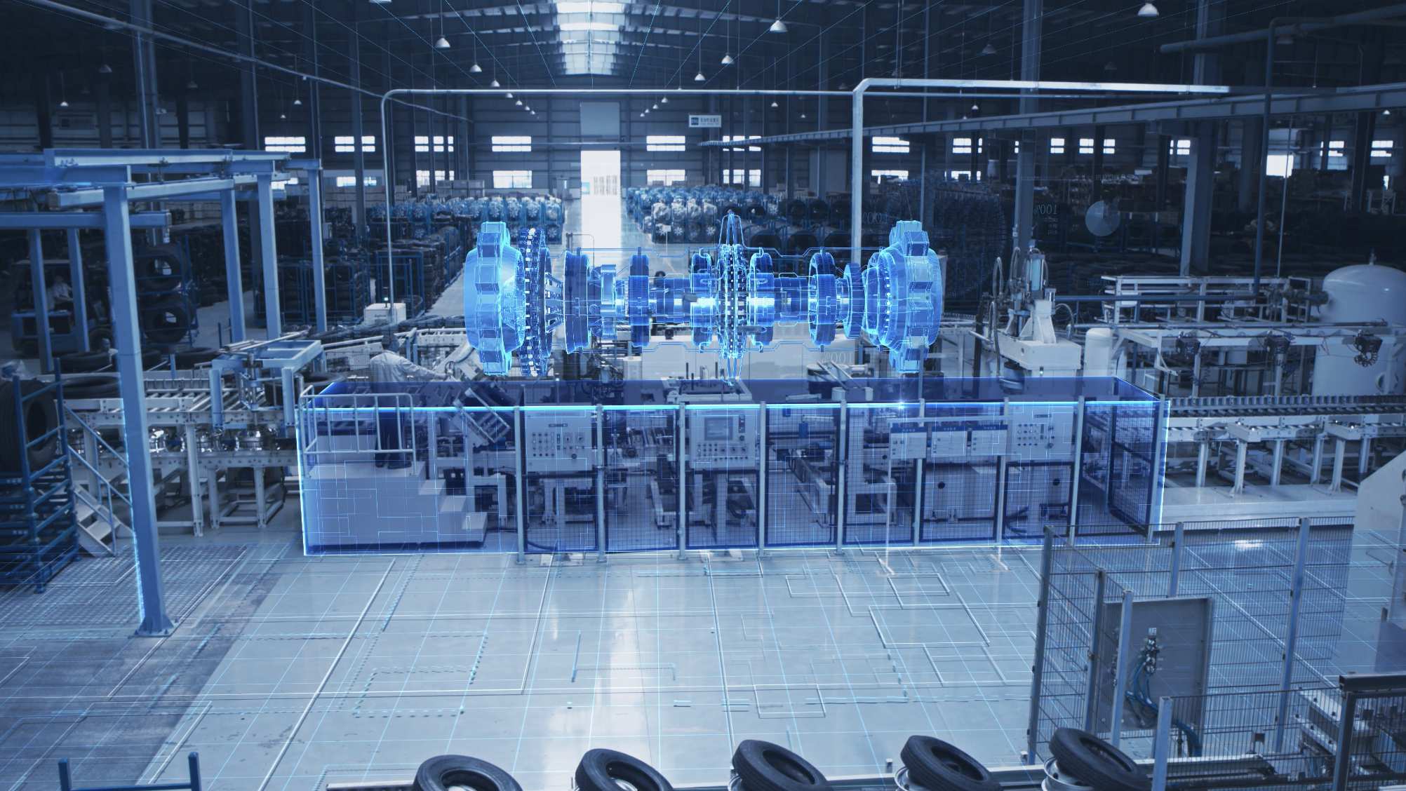 智能工厂轮胎生产车间图纸到生产实践