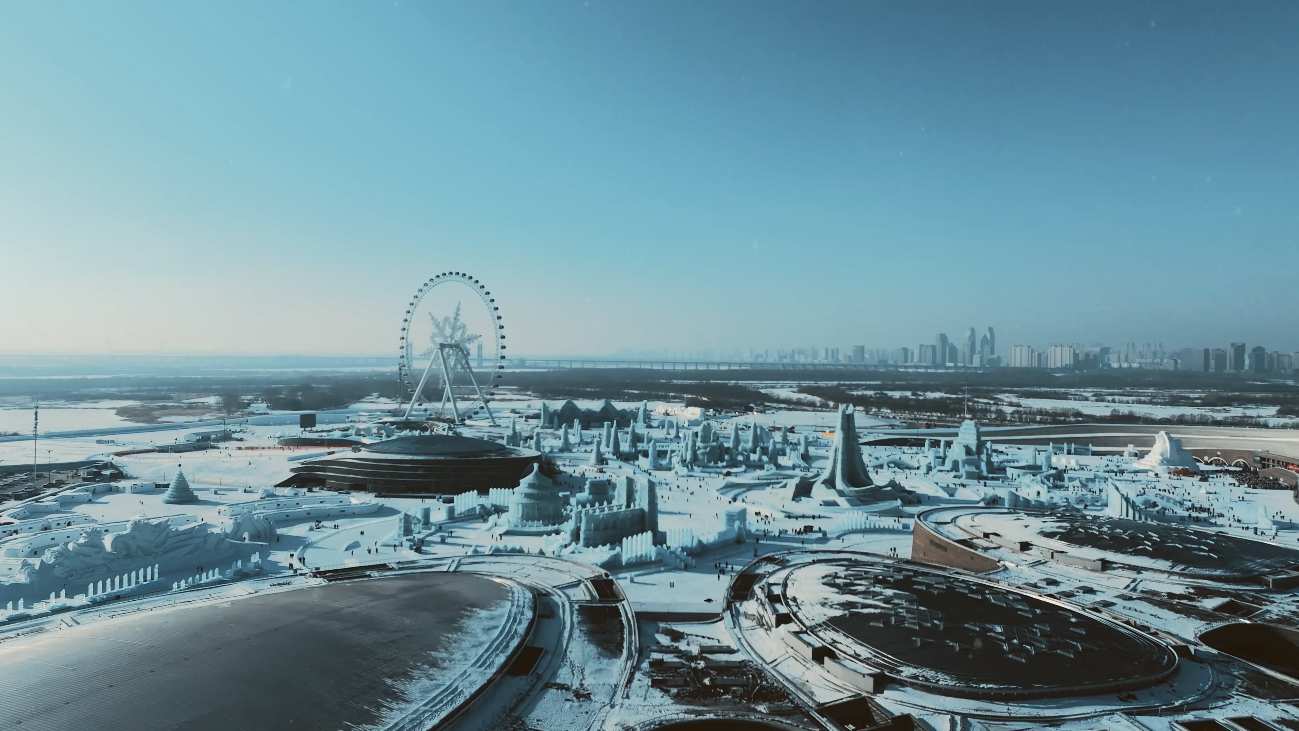 我跨越2000公里，探索未知的冰城「哈尔滨」电影感旅拍-短视频_生活记录视频