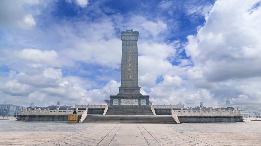 人名英雄纪念碑视频素材