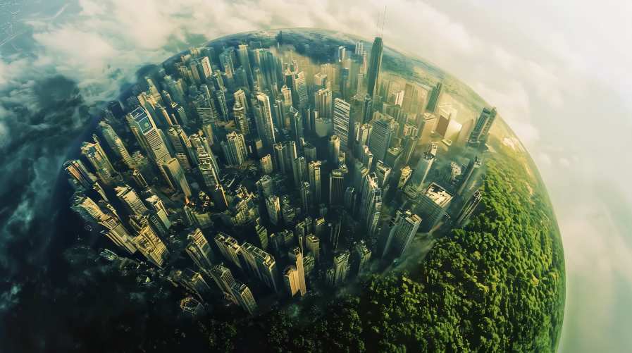 绿色星球绿色地球绿色城市绿色生态低碳环保