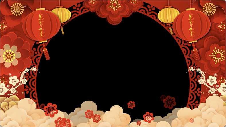 拜年祝福视频透明新年视频边框 (27)