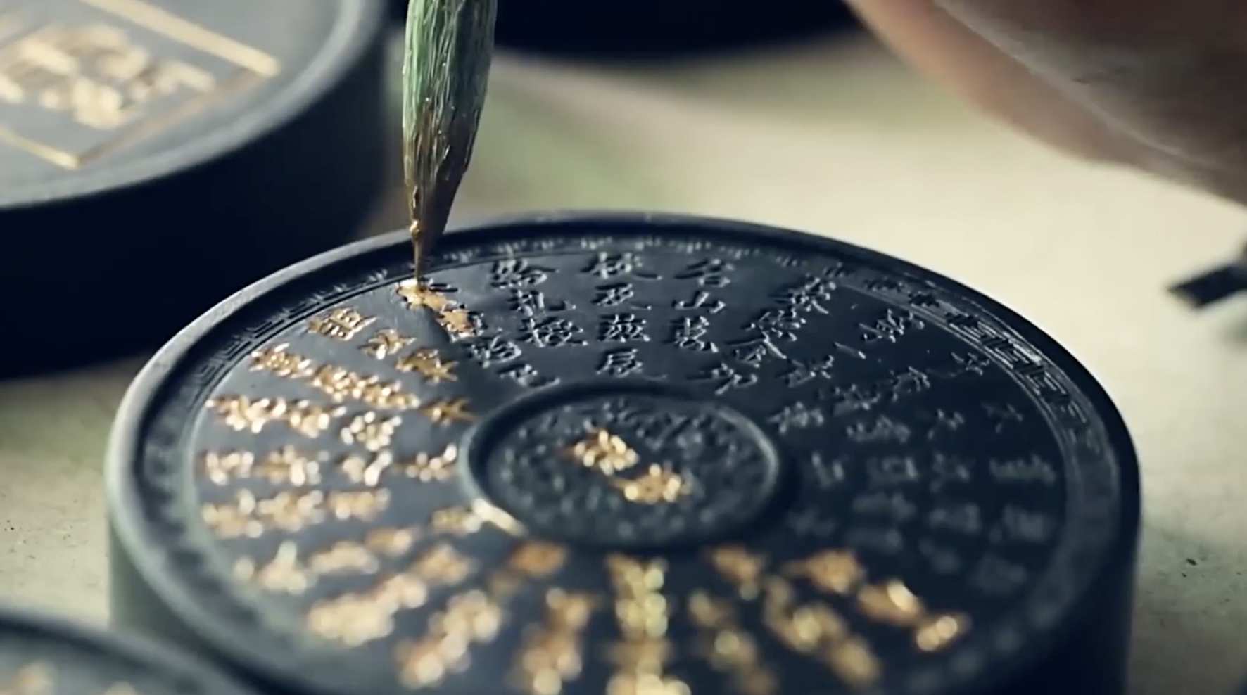 中国传统民间书法笔墨纸砚视频素材