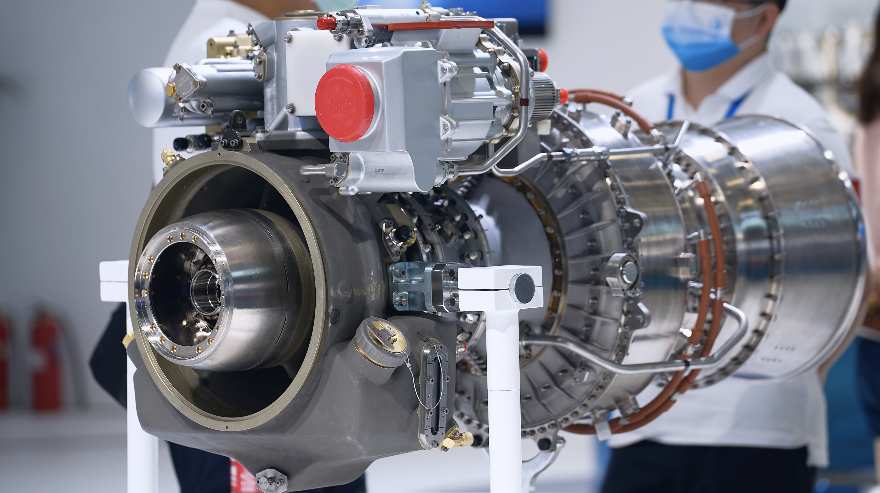 展馆展示高科技机组发电机