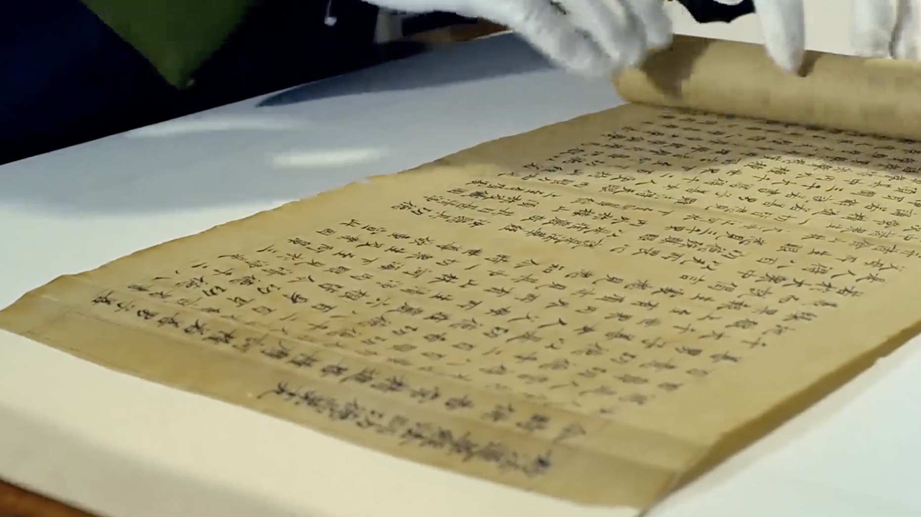 中国传统书法笔墨纸砚视频素材