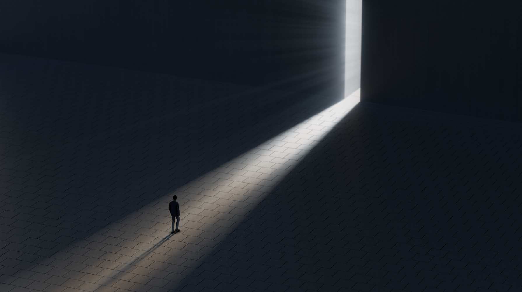 开门走向光明大道开启未来之城