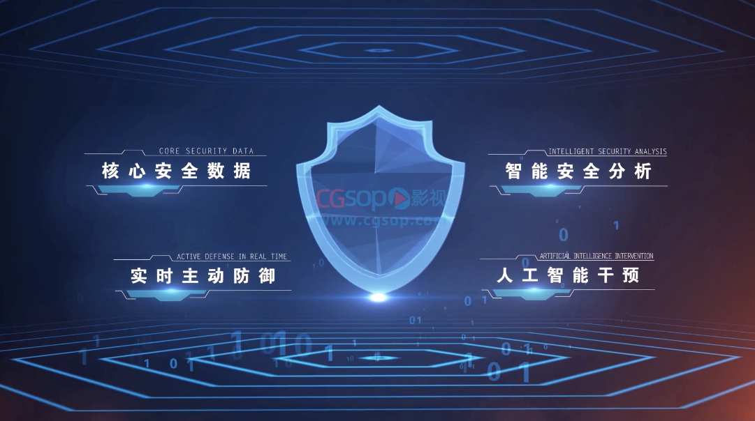 科技网络安全云视频素材