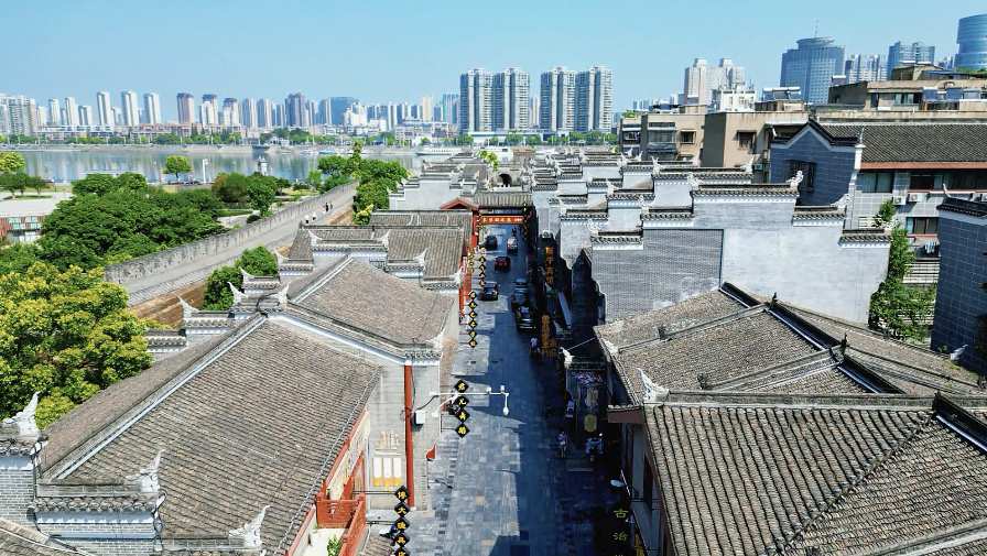 航拍古城古建筑古街古巷古迹