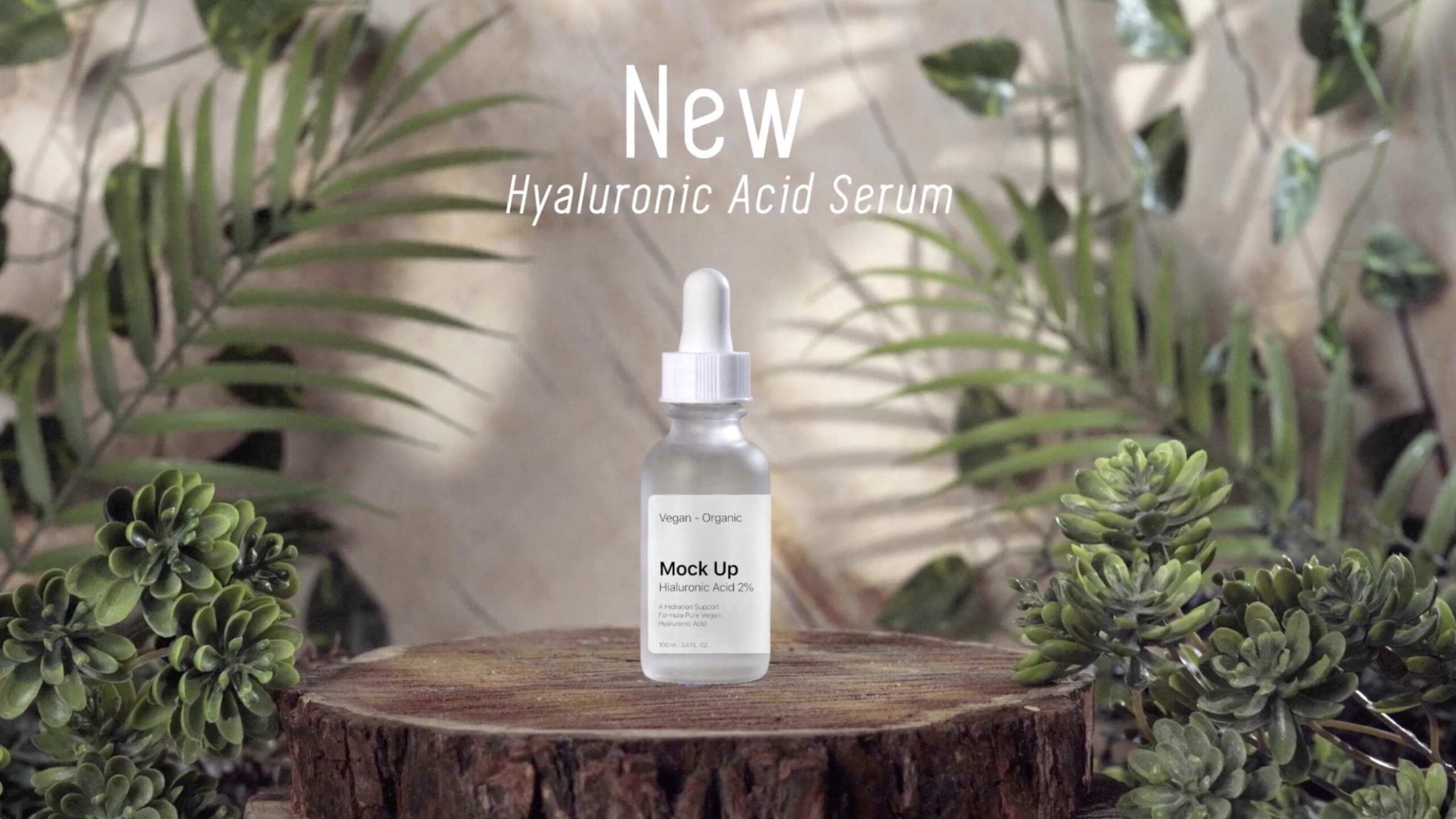 美容产品精华素实物模型展示AE模板