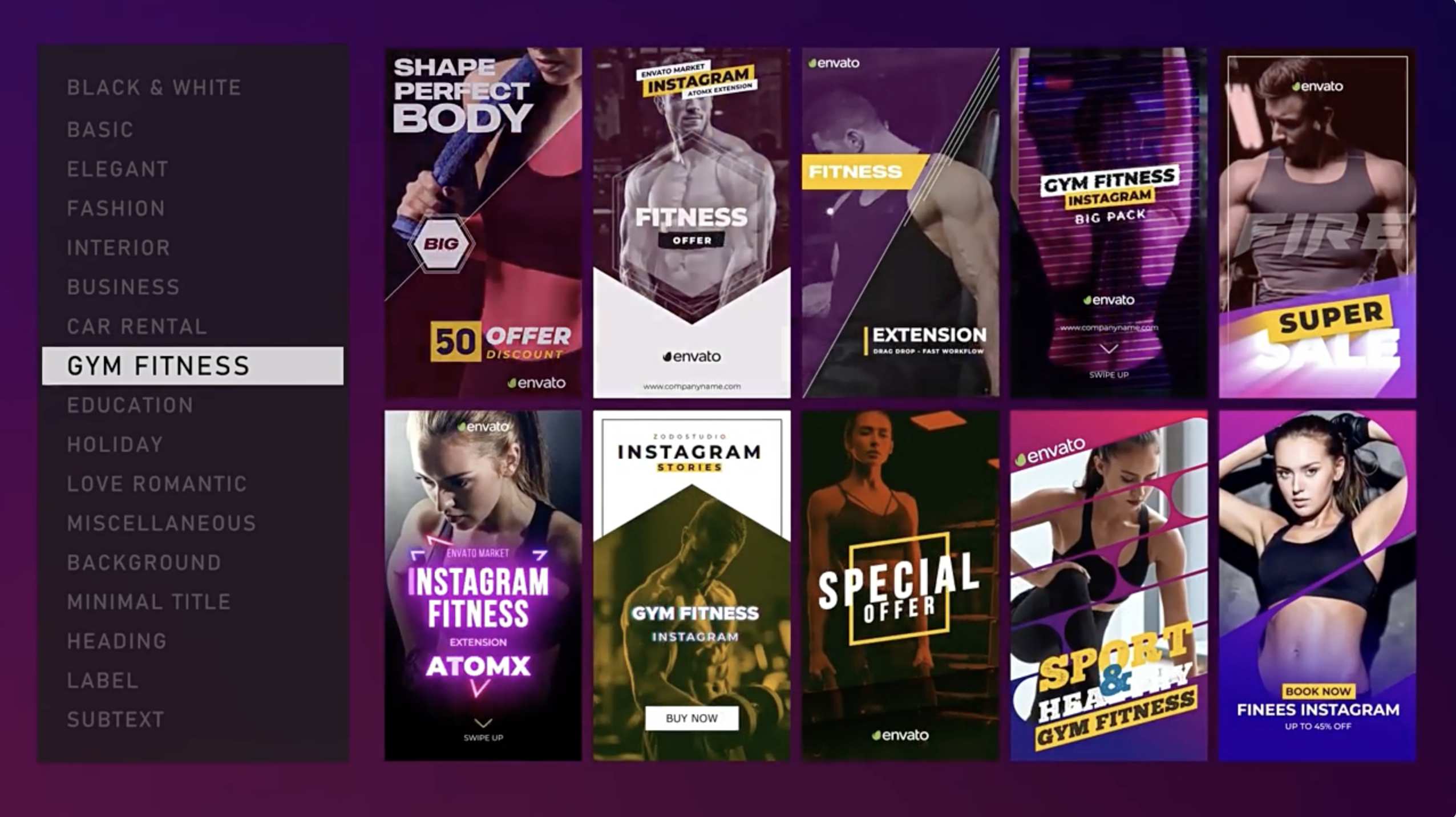 AE脚本-4500个竖屏封面海报宣传设计文字标题背景排版转场动画