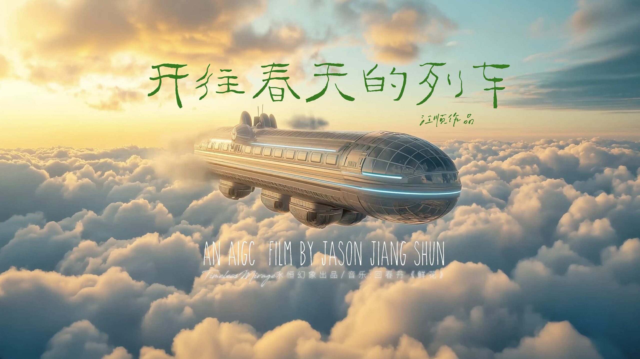 原创AI一镜到底短片｜《开往春天的列车》