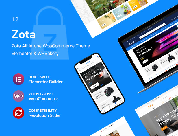 Zota - Elementor多用途WooCommerce主题