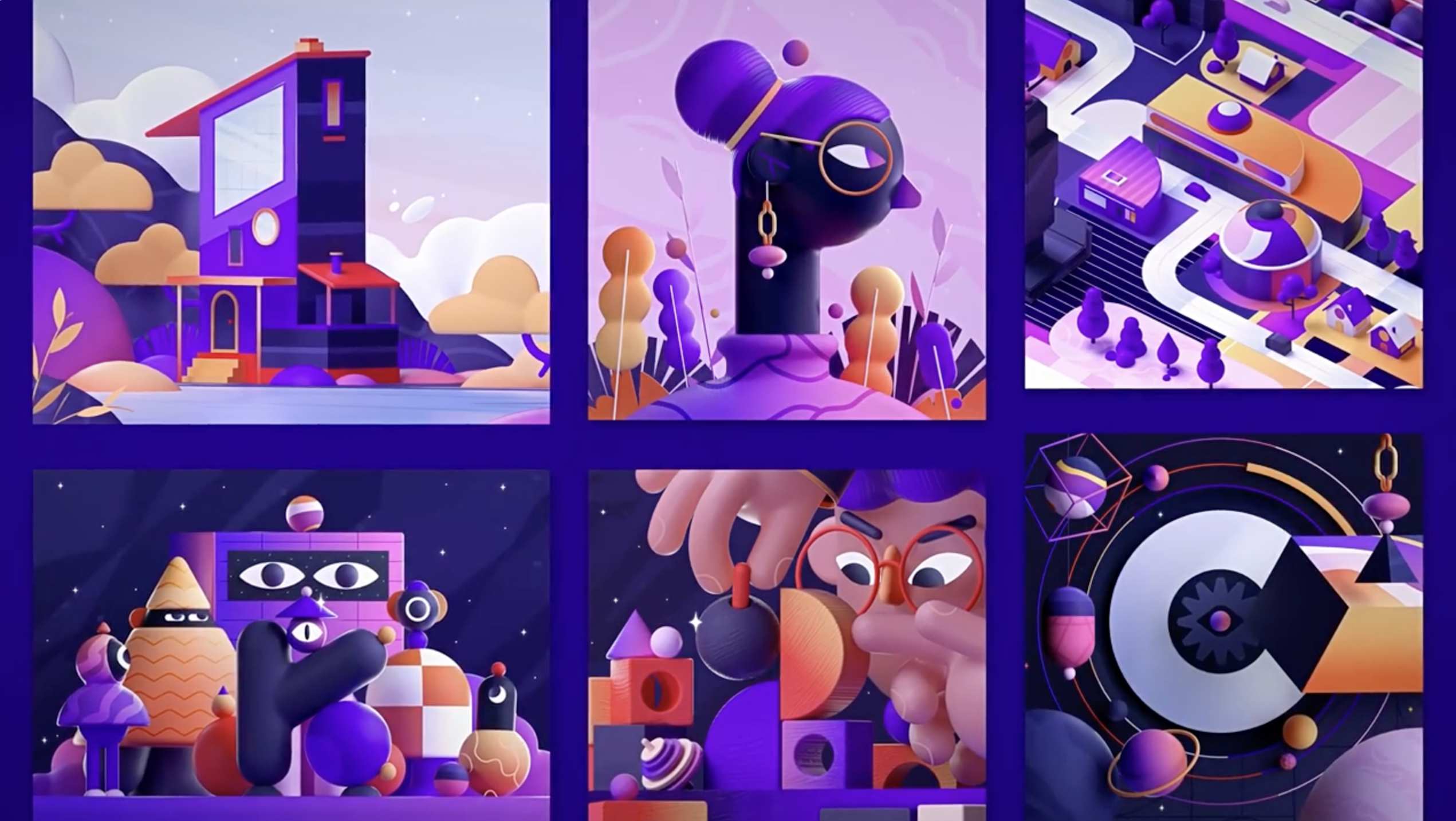 C4D教程-三维可爱卡通插画场景制作 Cinema 4D Bring Playful 3D Illustrations to Life
